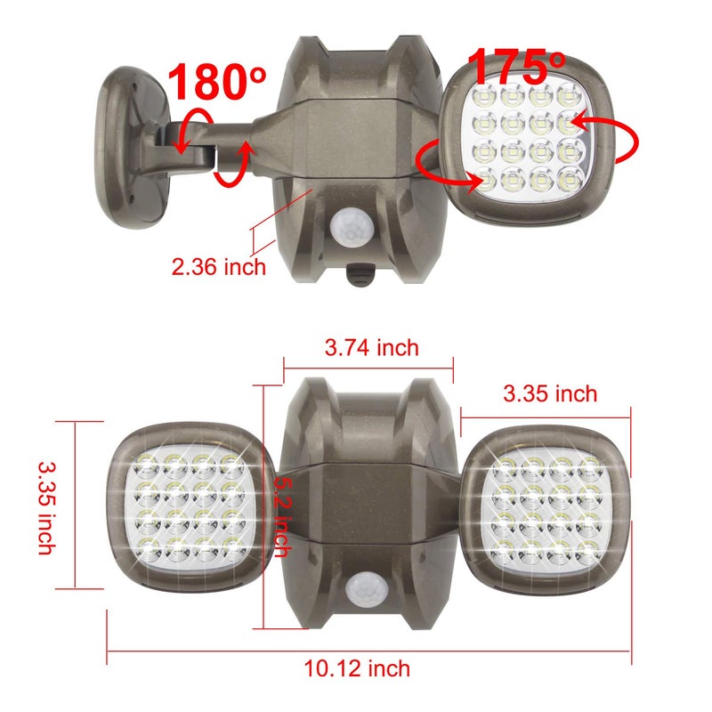BIGLIGHT Motion Sensor Light Battery Operated, IP65 Waterproof Wireless Indoor Outdoor Security Flood Light Sensor Auto On Off for Porch, Patio, Stairs, Garage, Shed, 6000K White, Brown - Image 5